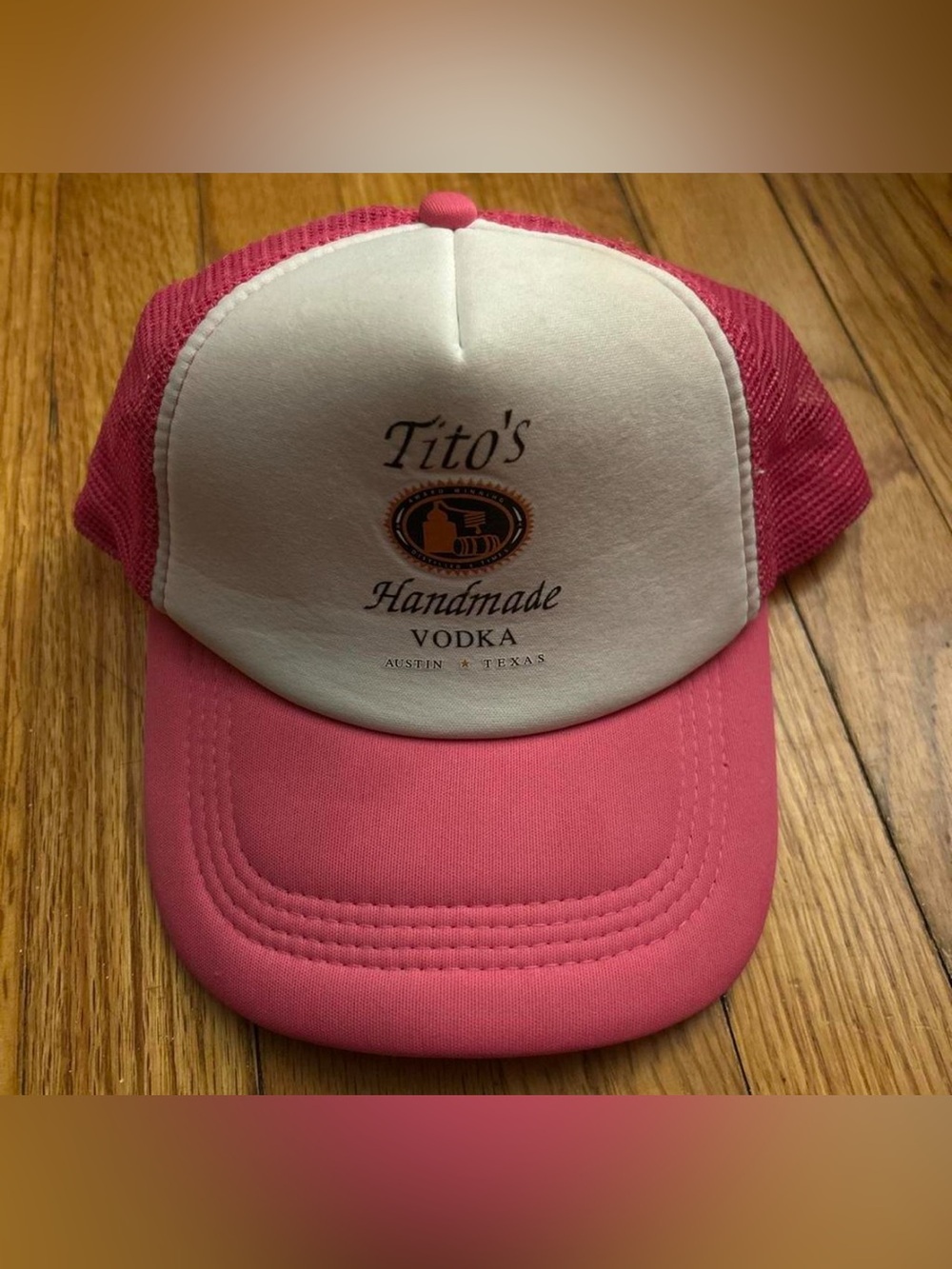 Tito's Handmade Vodka Pink & Cream Trucker Hat